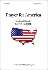 Prayer for America SAB choral sheet music cover